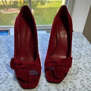 BCBG red pumps for an elegant night out